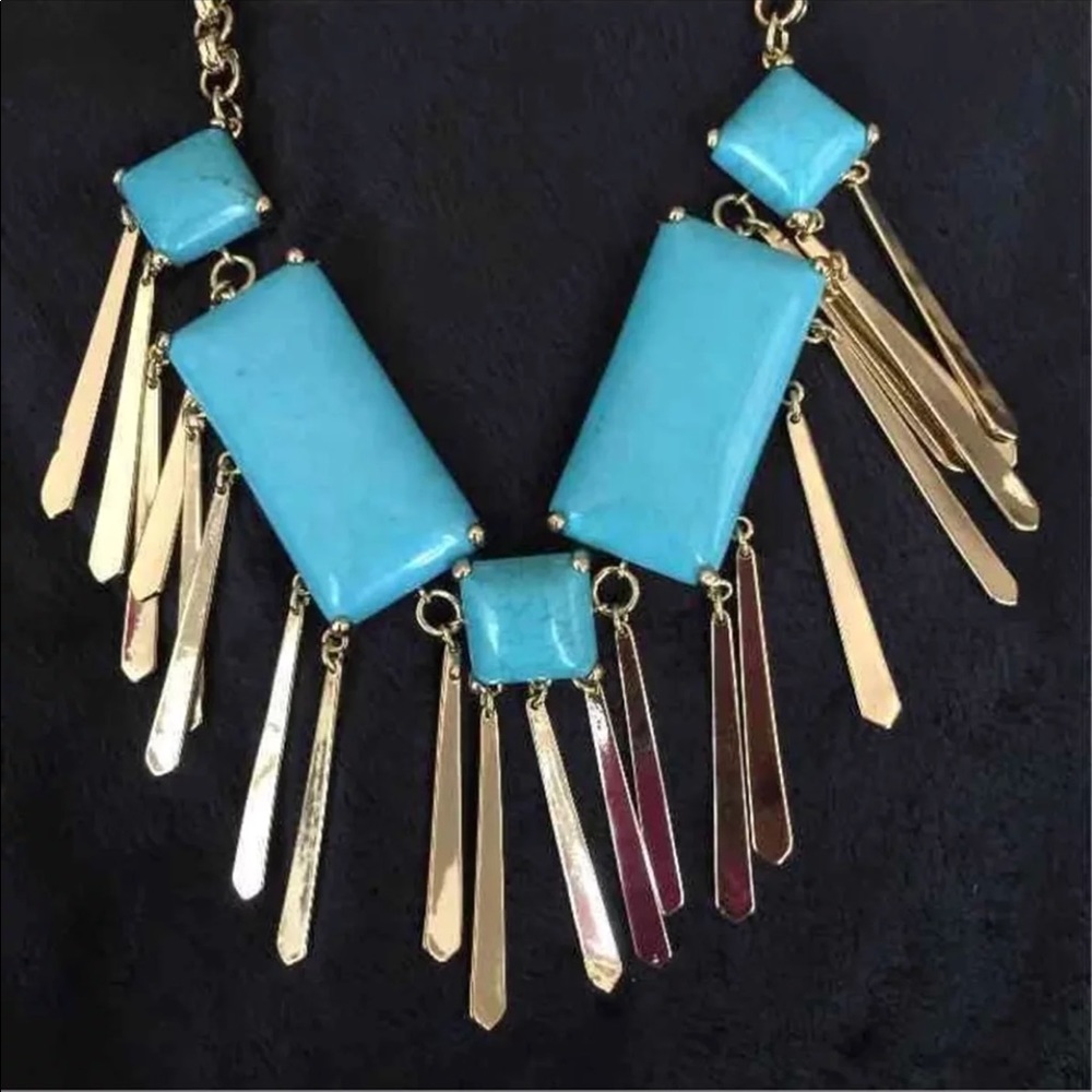 Kendra Scott Leandra Turquoise statement Necklace